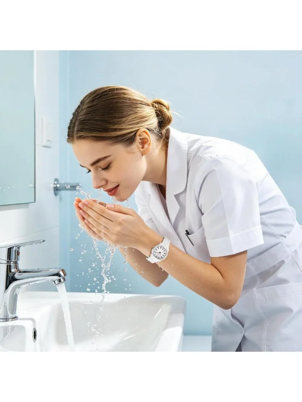 Waterproof Medical Watch for Nurses & Students - Luminous, Easy Read Dial